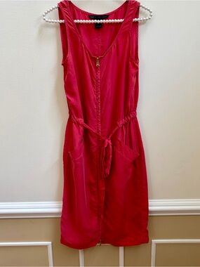 Silk Marc by Marc Jacobs Sleeveless Drawstring Waist Dress